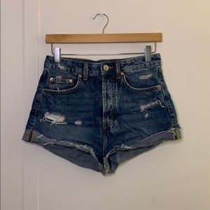 Divided Jean Shorts